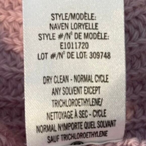 Theory Loryelle Turtleneck Sweater Naven Dust Pink Wool Knit XS - Picture 8 of 10